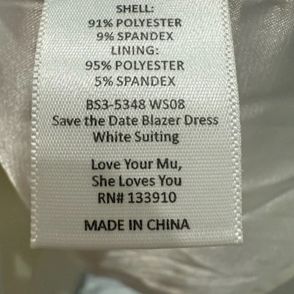 NWT Show Me Your Mumu Save the dress white blazer Rhinestone Elegant Mini Sz S - Picture 7 of 11